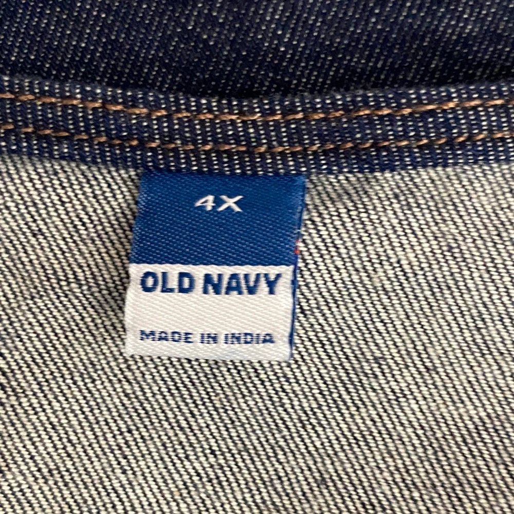 Old Navy Square Neckline Dark Denim Crop Top - Picture 8 of 10
